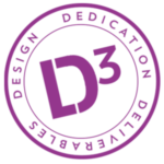 Lita Dirks & Company D3 Purple circle Logo: Design, Dedication, Deliverables